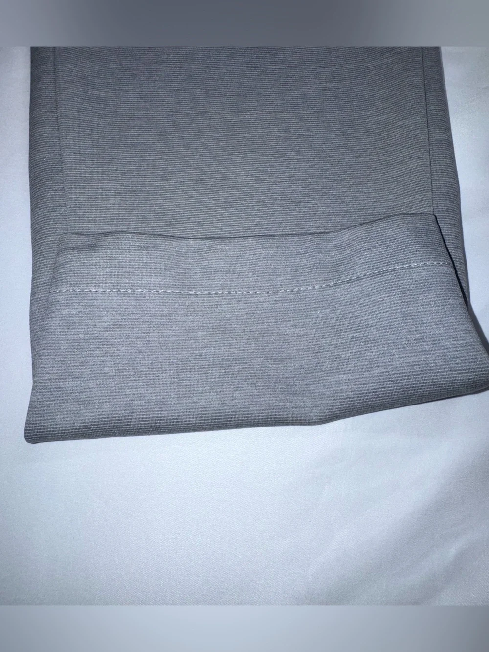 Bobobos Men's Gray Elastic-Waist Casual Pants short length